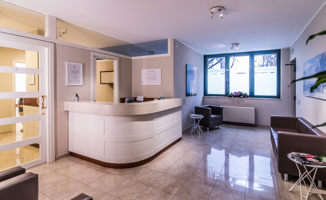 la sala d'attesa dello studio dentistico di san bonifacio